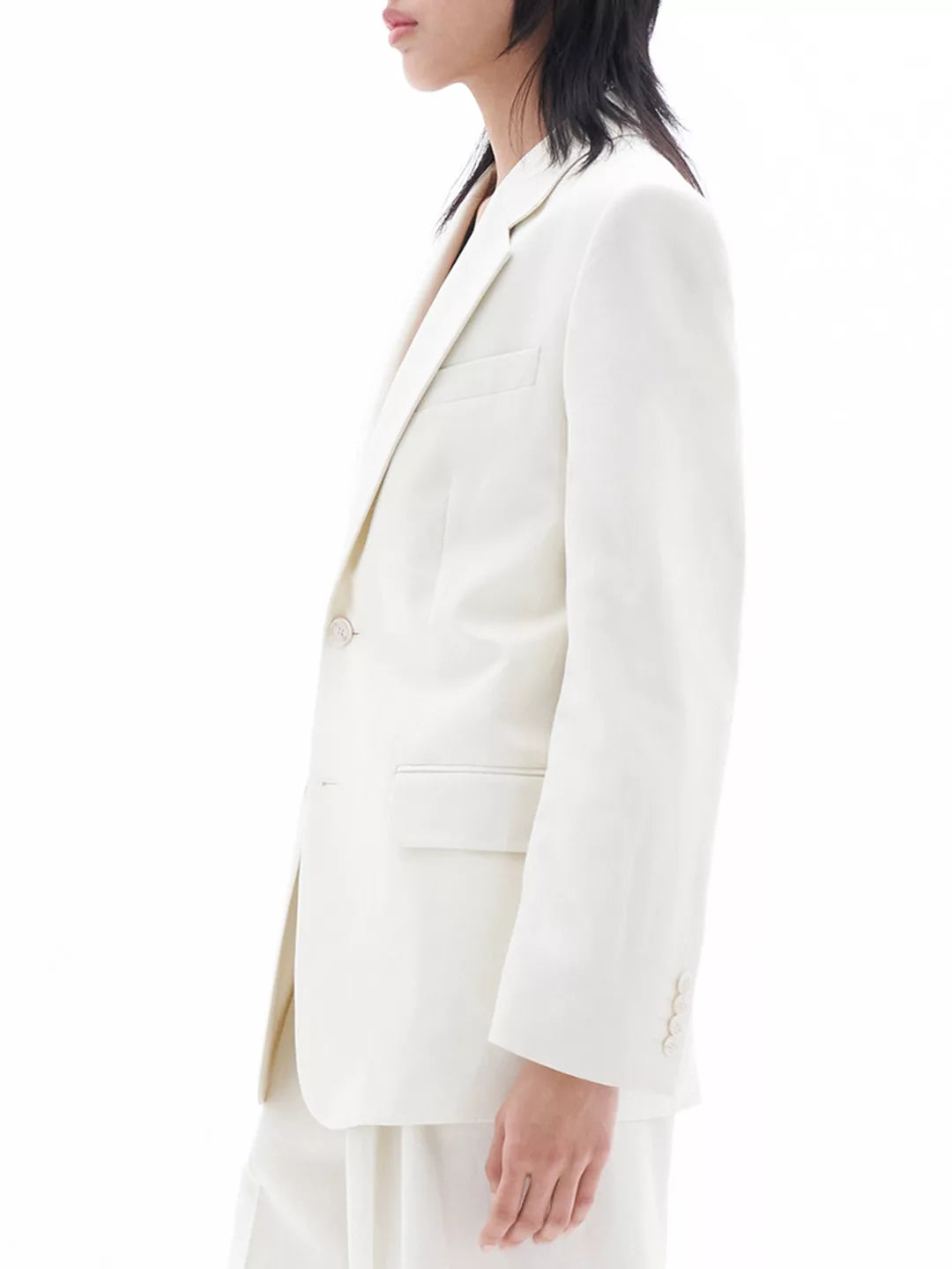 Tailored Pinstripe Blazer