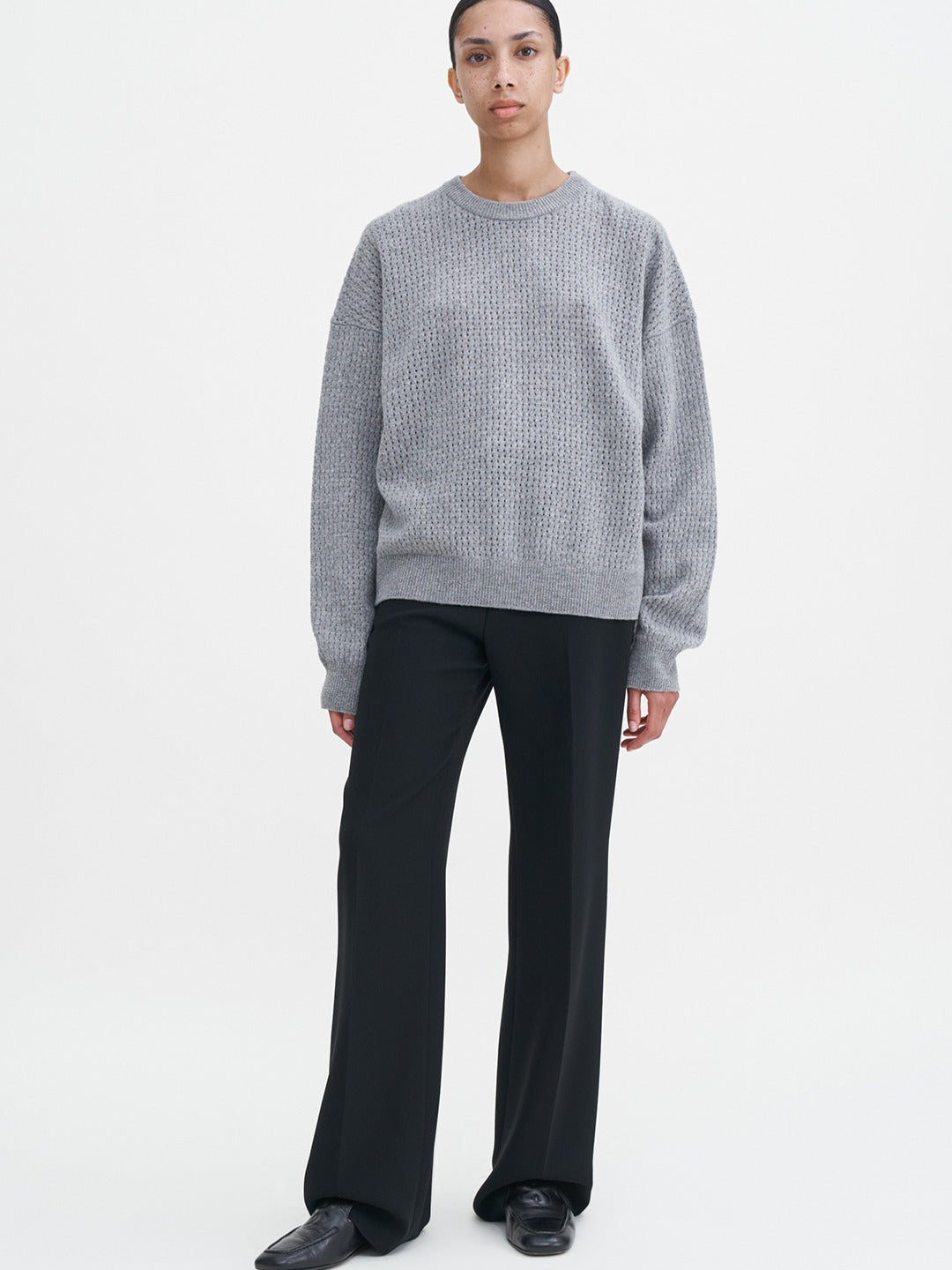 Pointelle Knit Sweater