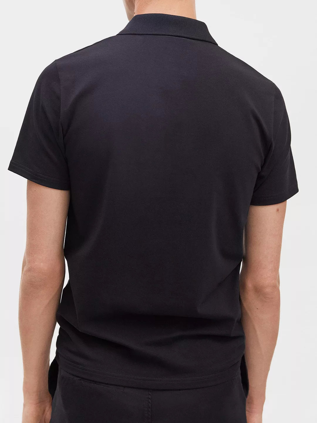 Stretch Cotton Polo T-Shirt