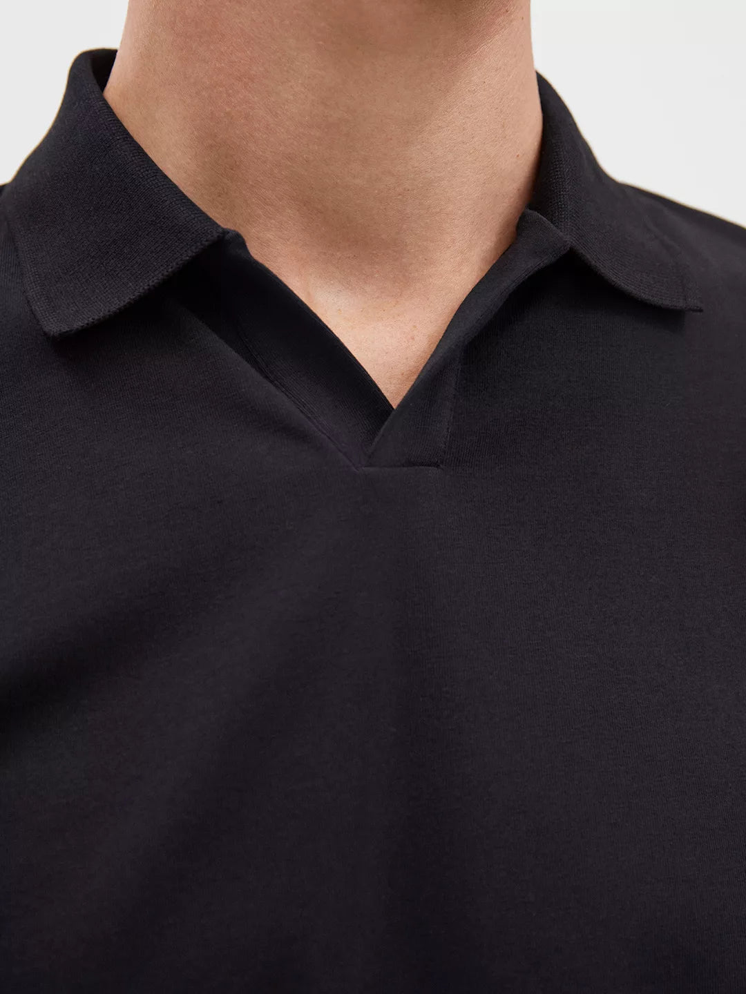 Stretch Cotton Polo T-Shirt