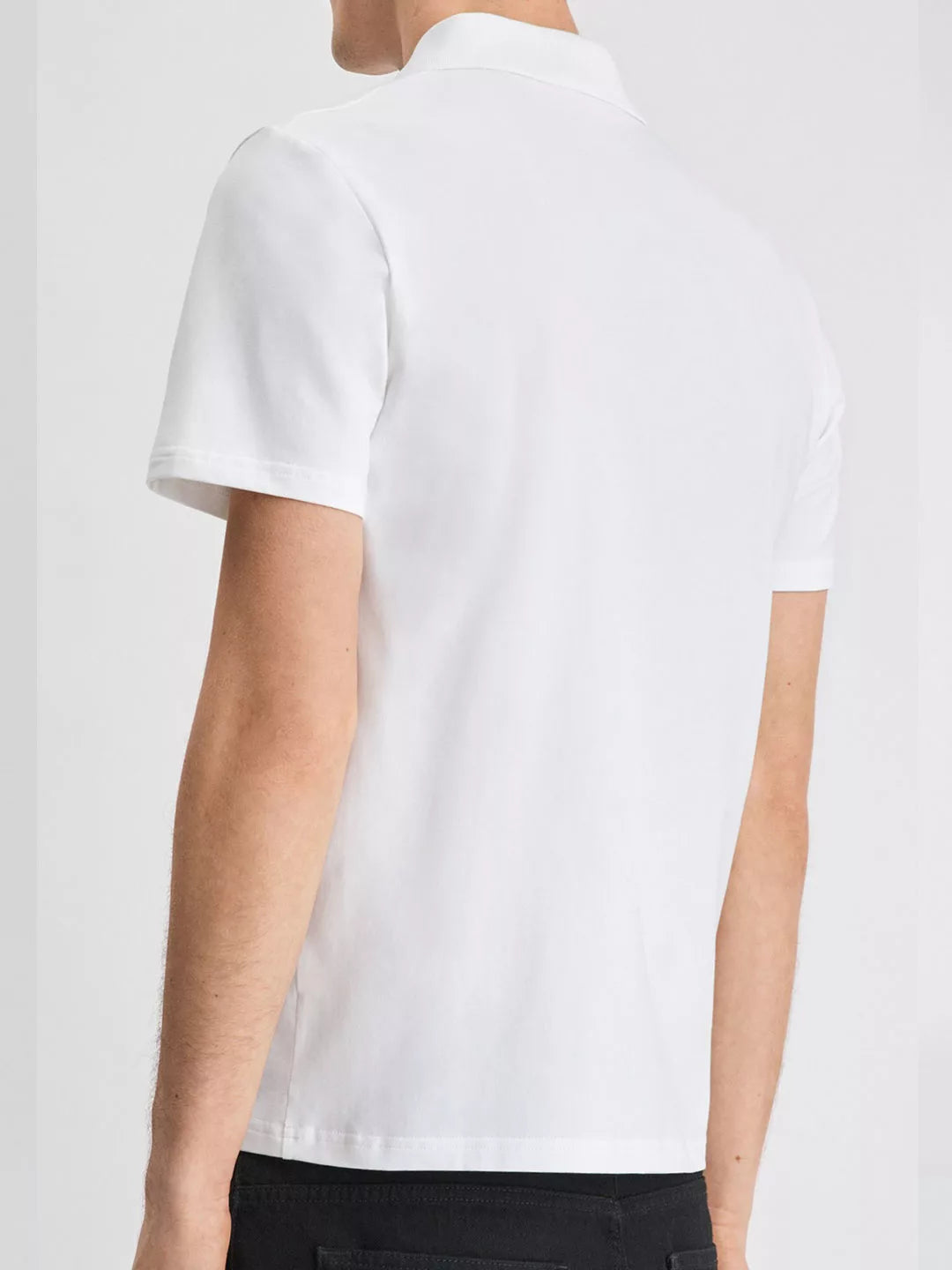 Stretch Cotton Polo T-Shirt