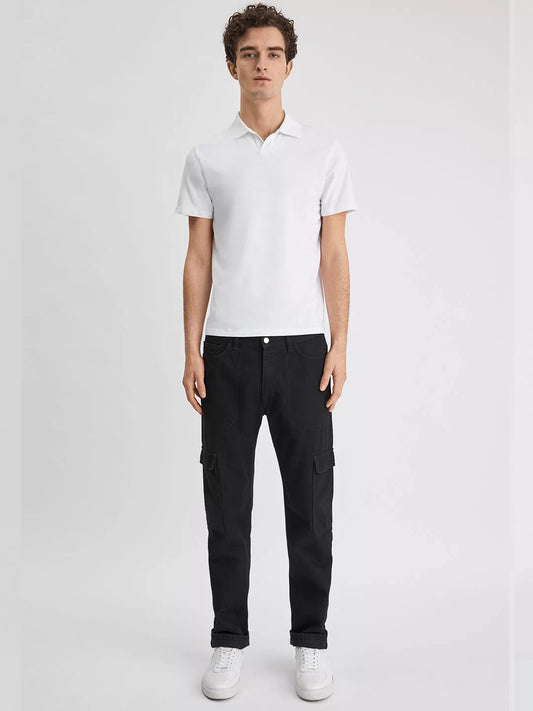 Stretch Cotton Polo T-Shirt