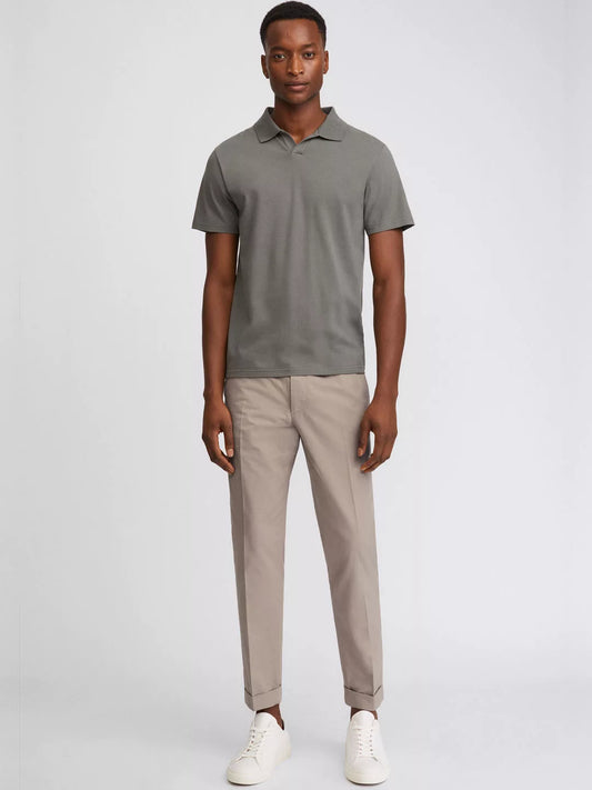 Stretch Cotton Polo T-Shirt