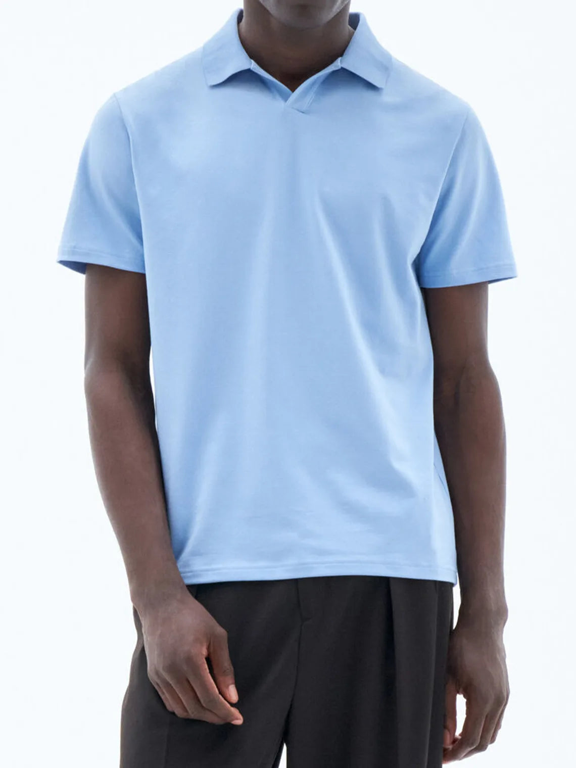 Stretch Cotton Polo T-Shirt