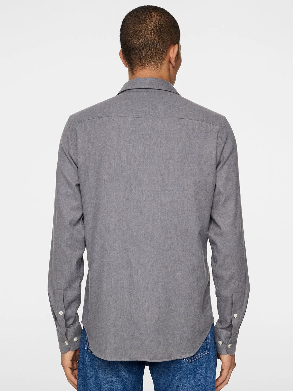 Light Flannel Slim Shirt