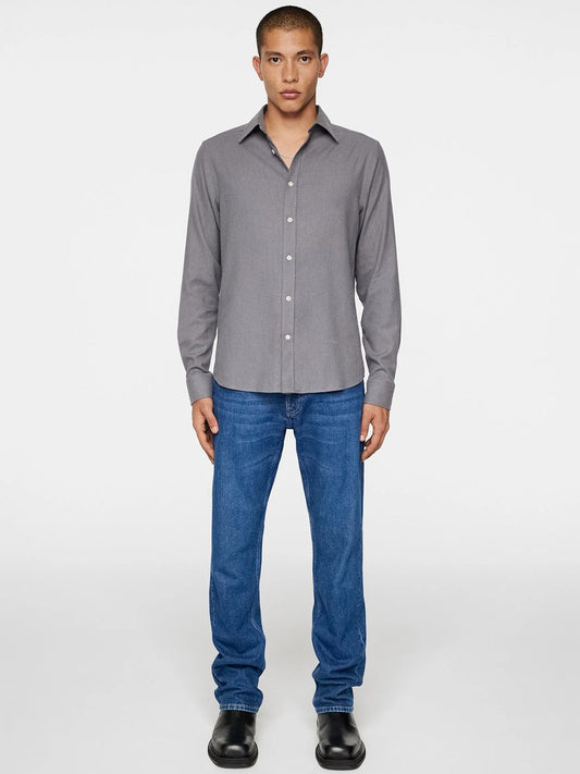 Light Flannel Slim Shirt