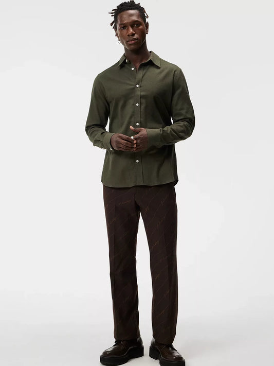 Light Flannel Slim Shirt