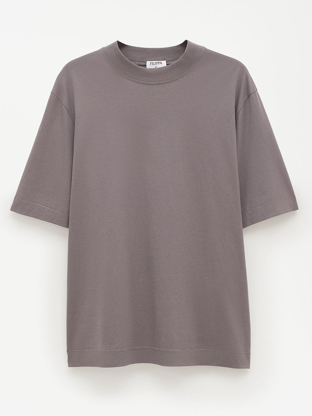 Mock Neck Cotton Tee