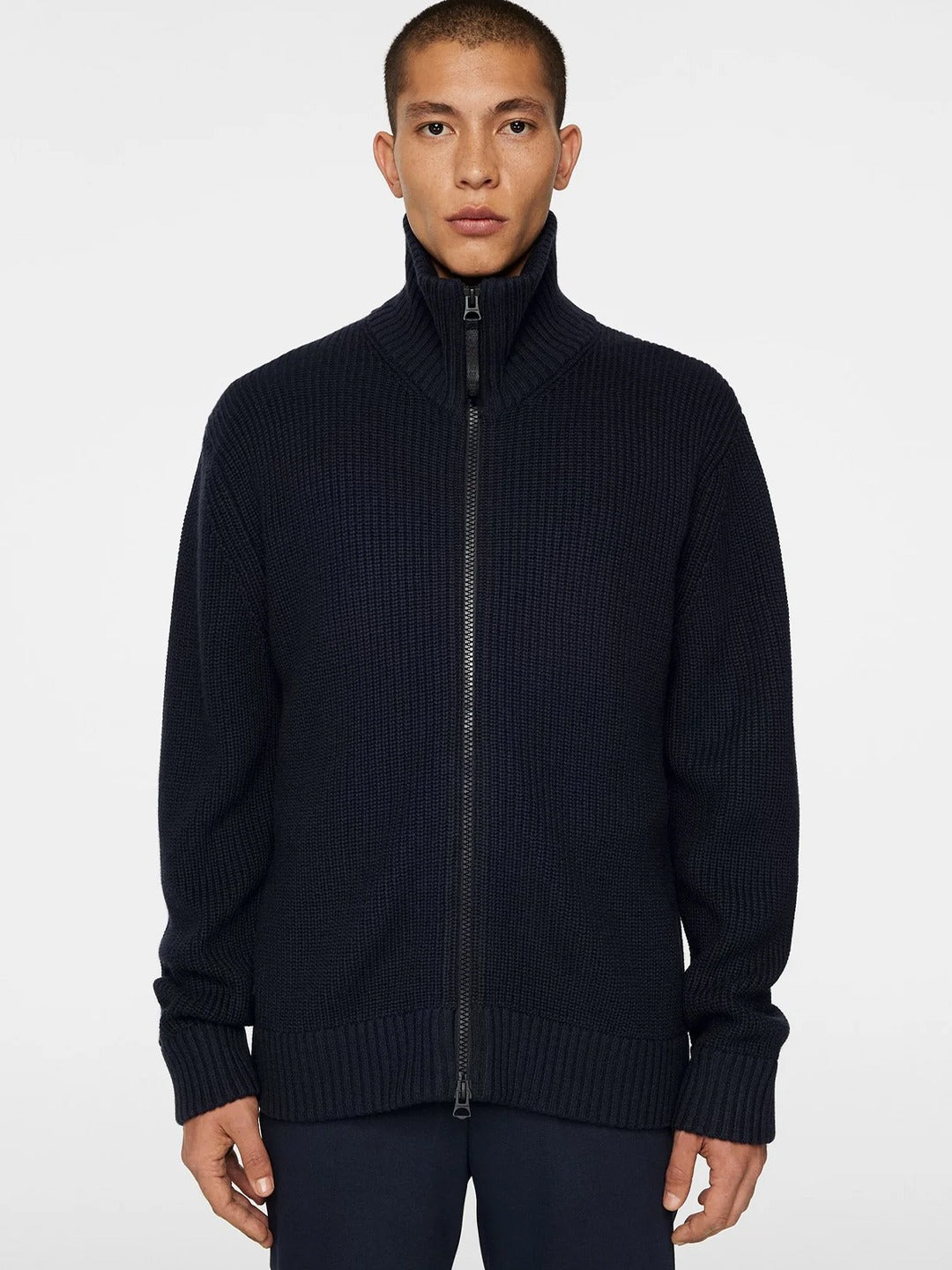 Skyler Wool Blend Zip Cardigan