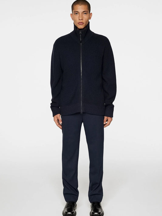 Skyler Wool Blend Zip Cardigan