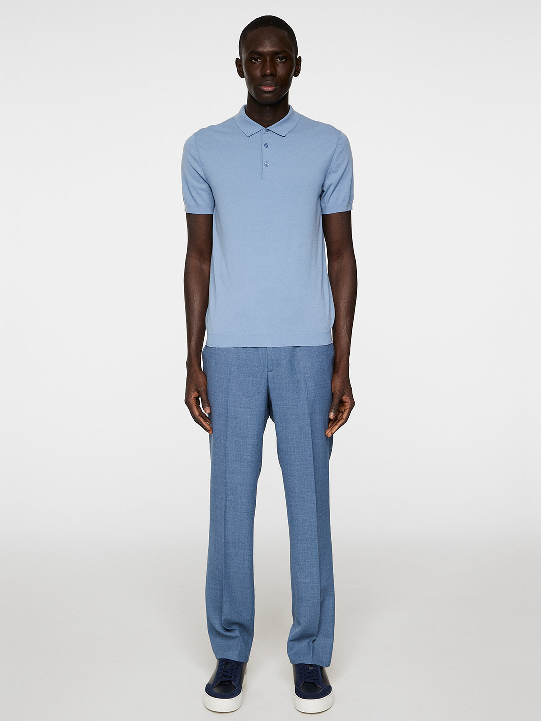 Ridge Knitted Polo T-shirt