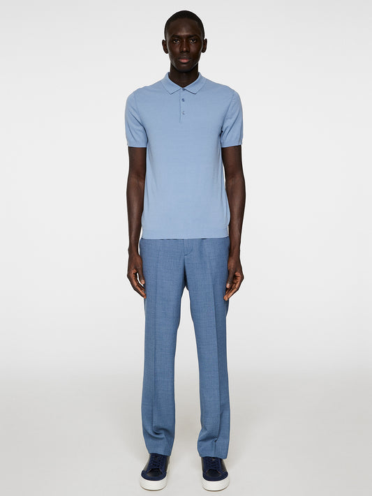 Ridge Knitted Polo T-shirt