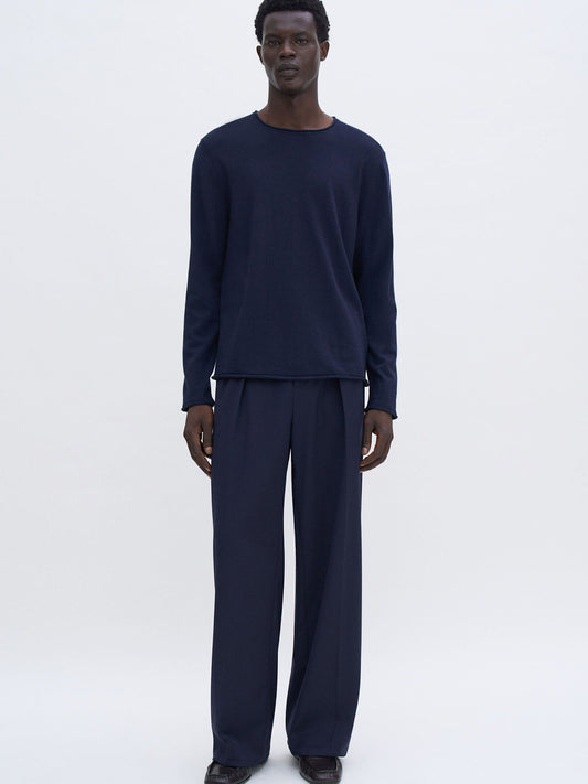 Rolled Edge Knit Sweater