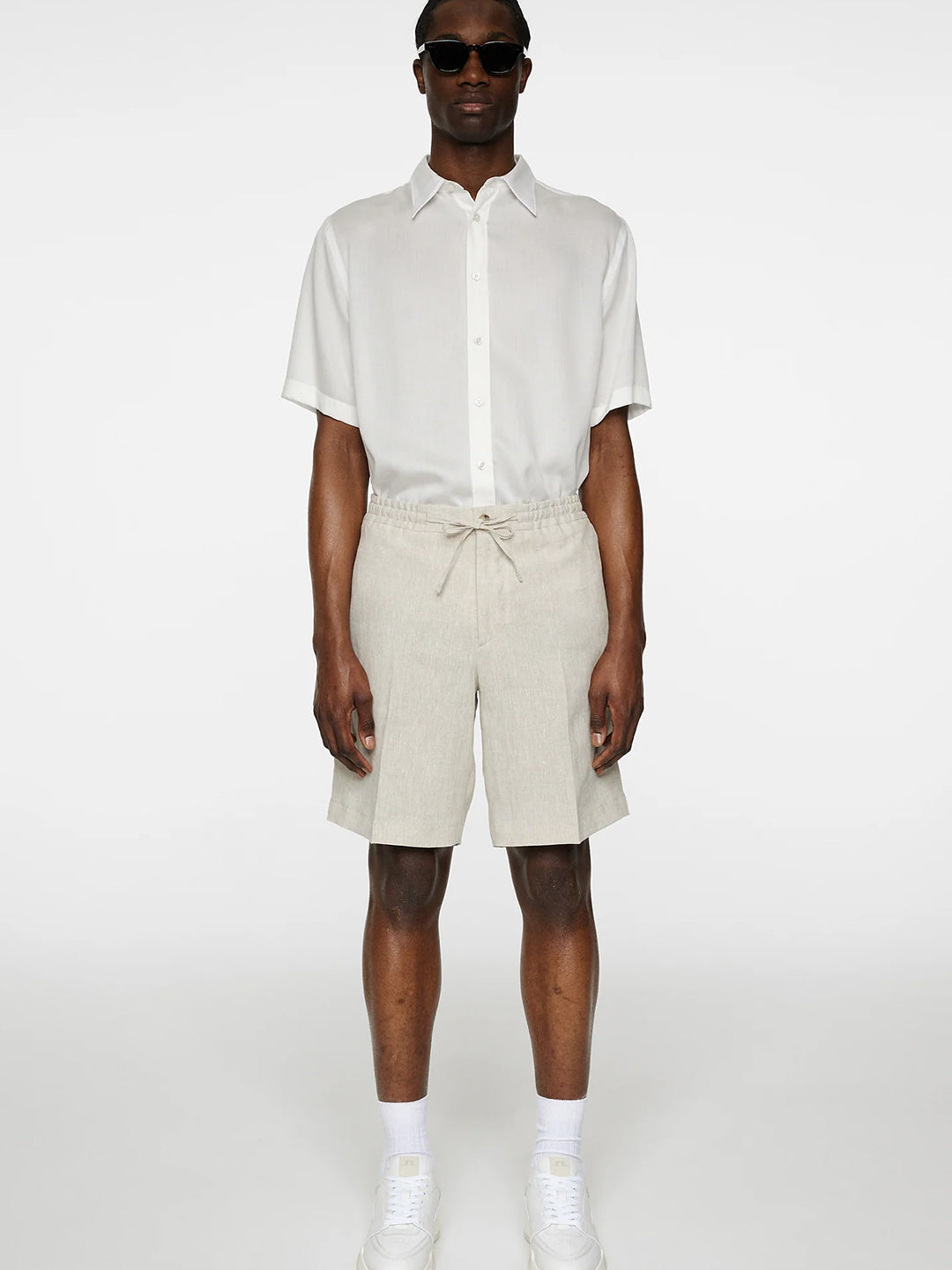 Brady Drape Linen Shorts