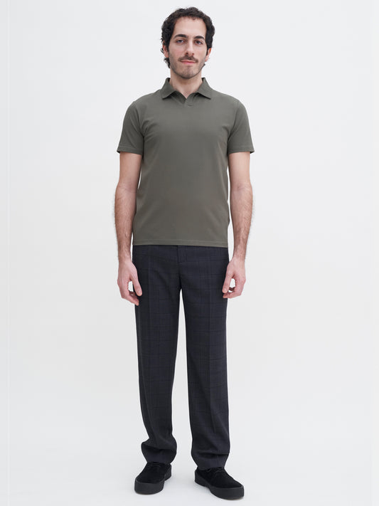 Stretch Cotton Polo T-Shirt