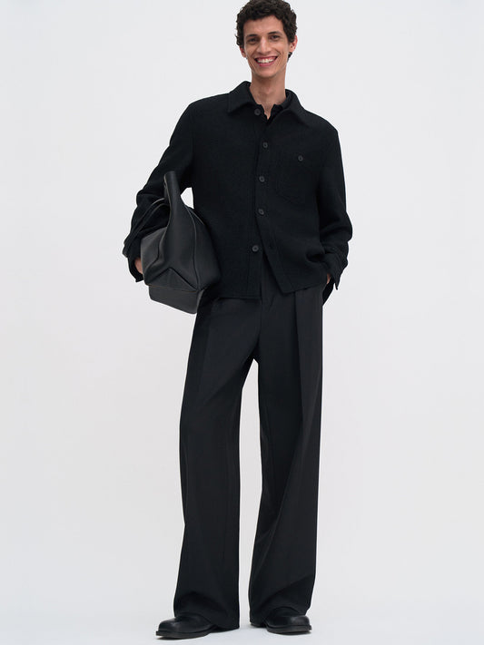 Boiled Wool Shirt Jacket