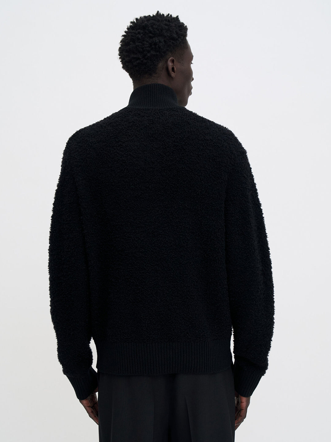 Fluffy Half Zip Sweater