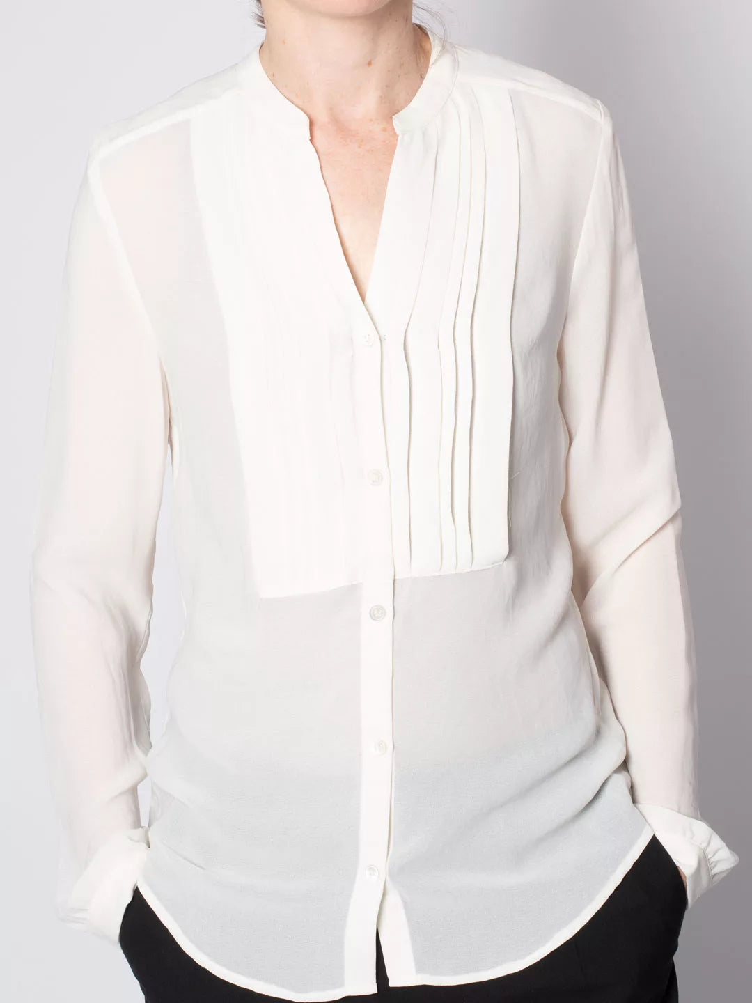 Crepe Pleat Blouse