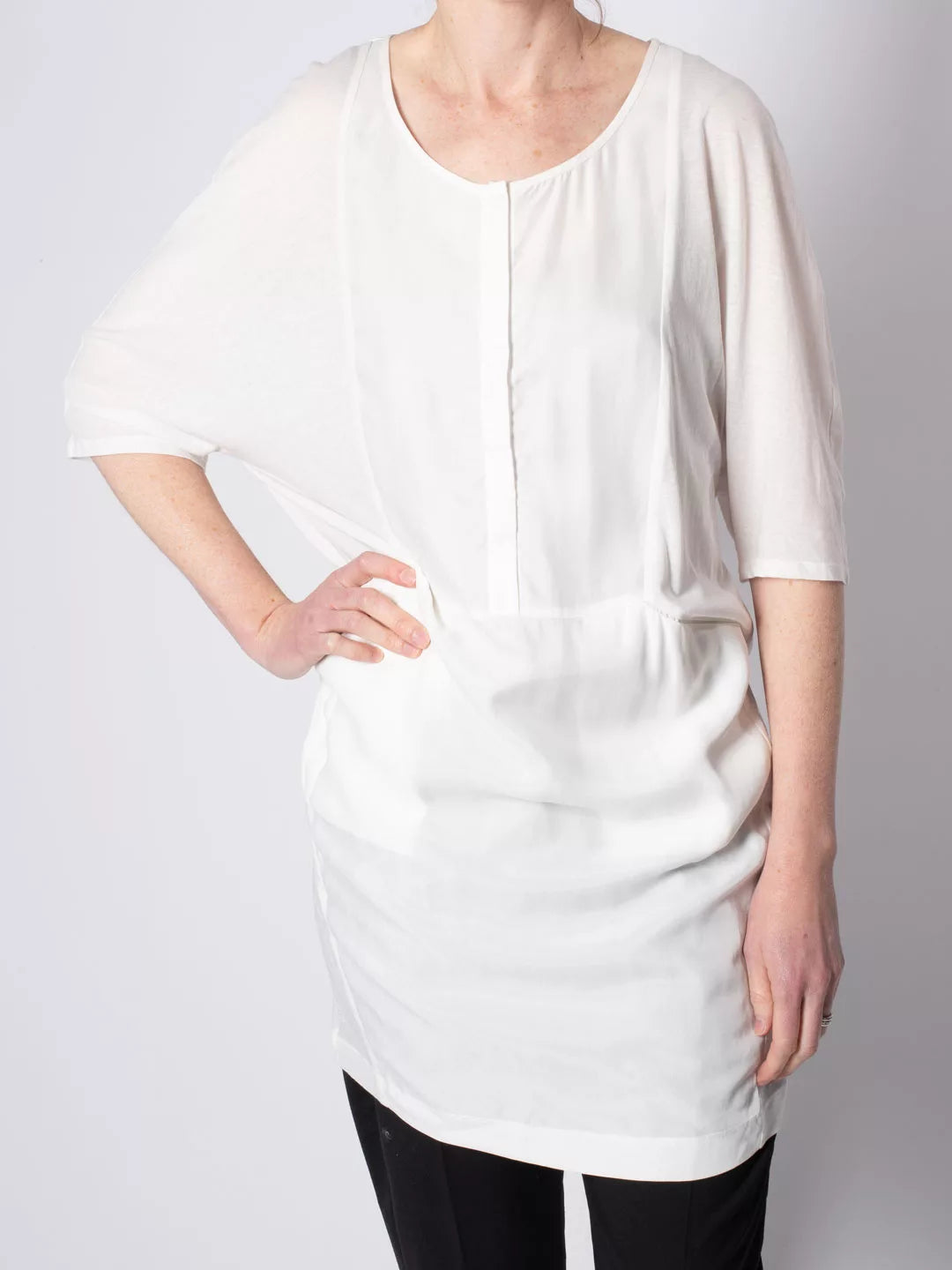 Tona Silk-Jersey Top