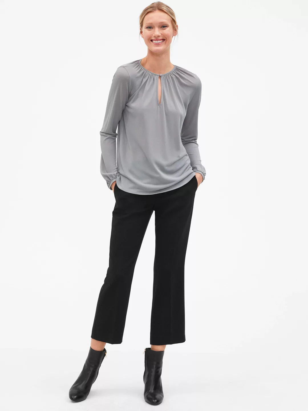 Sheer Crepe Blouse