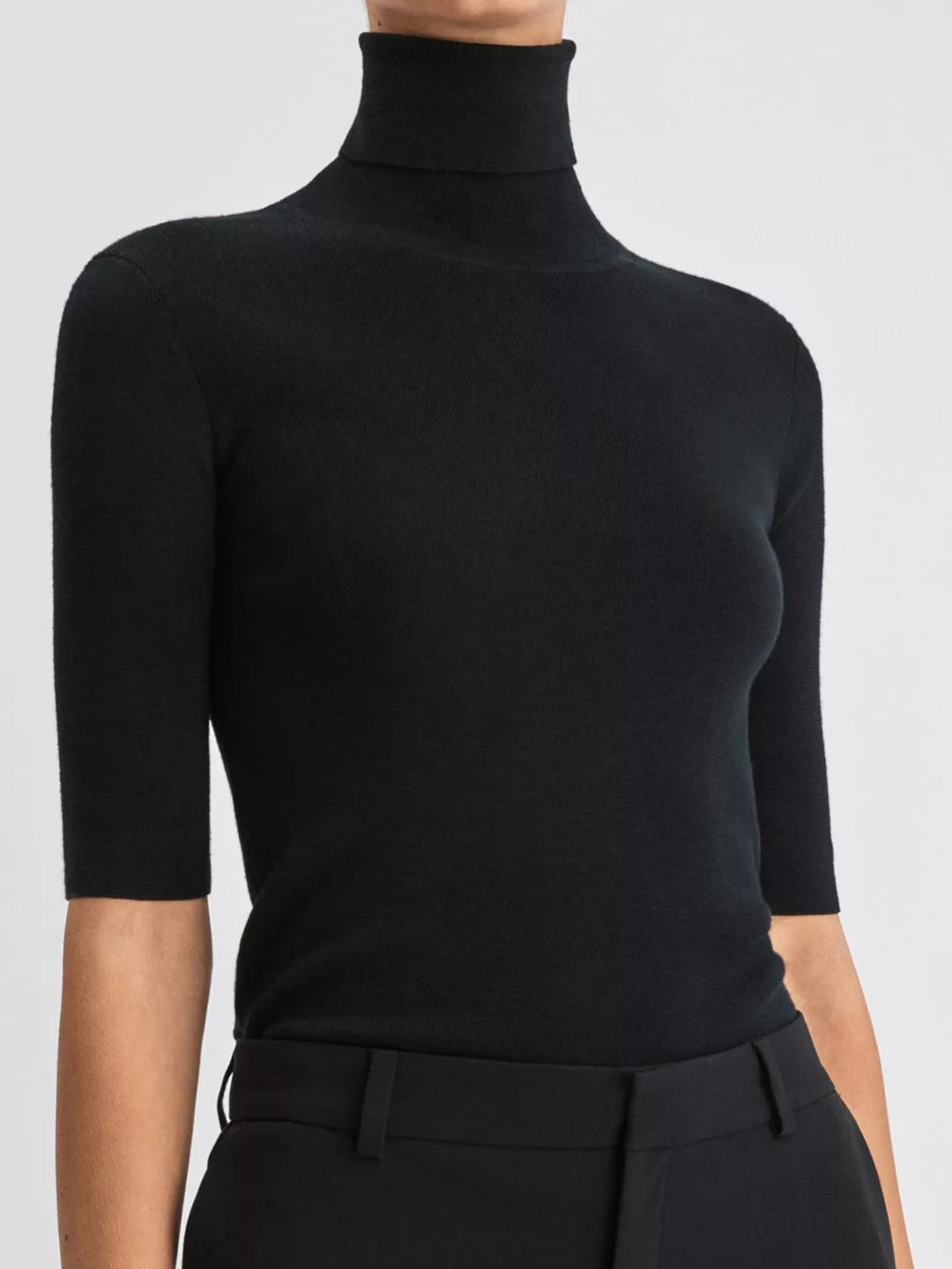 Merino Elbow Sleeve Top