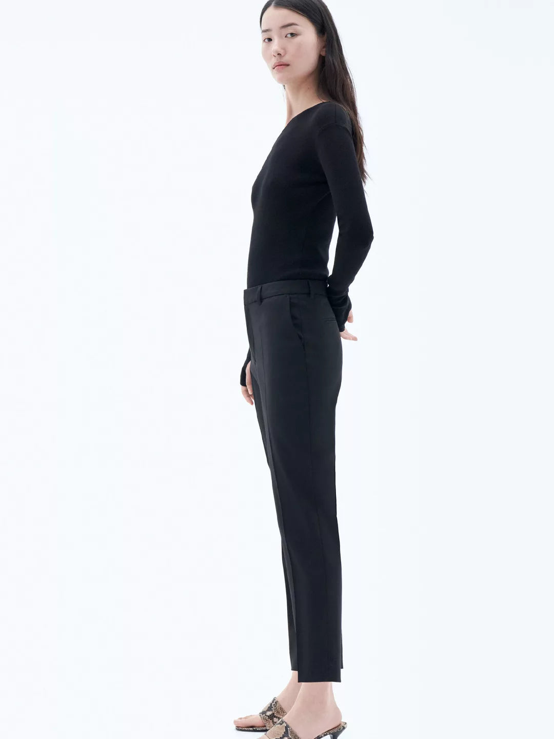 Emma Cropped Cool Wool Trouser