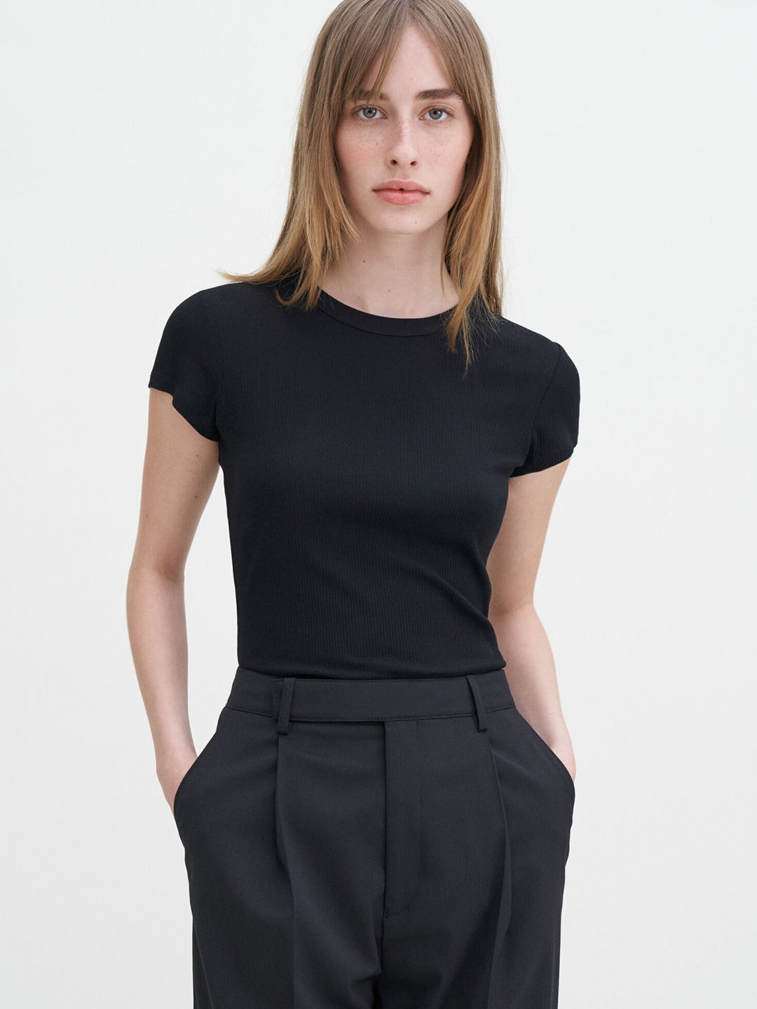 Fine Rib Tee