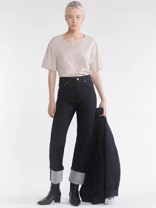 Soft Cotton V-neck T-shirt
