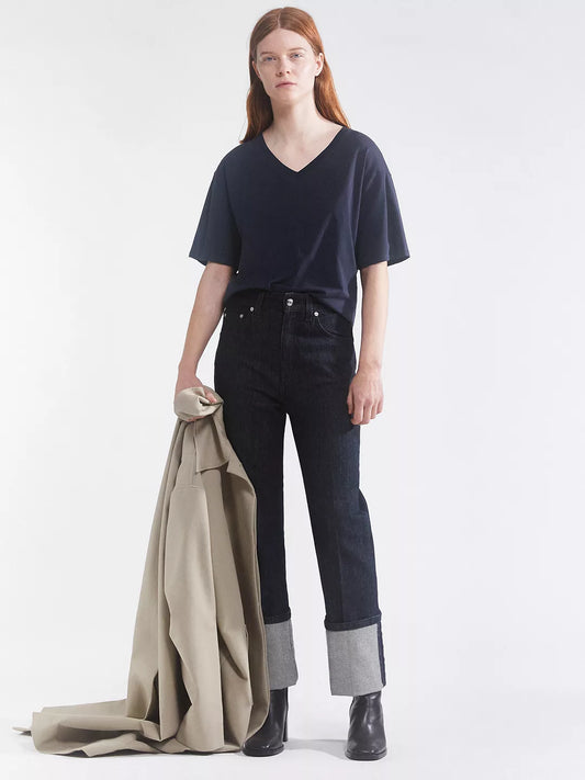 Soft Cotton V-neck T-shirt