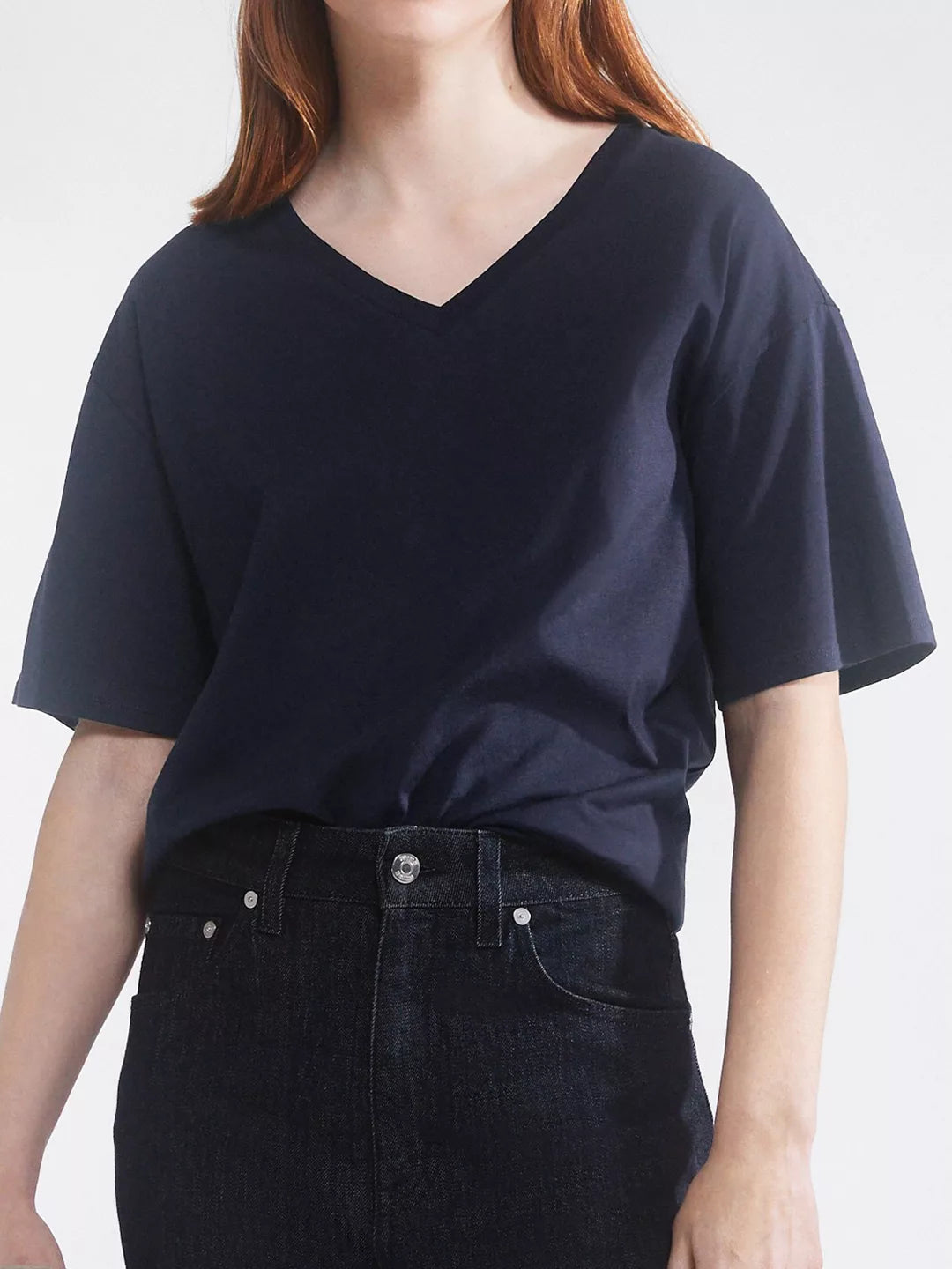 Soft Cotton V-neck T-shirt