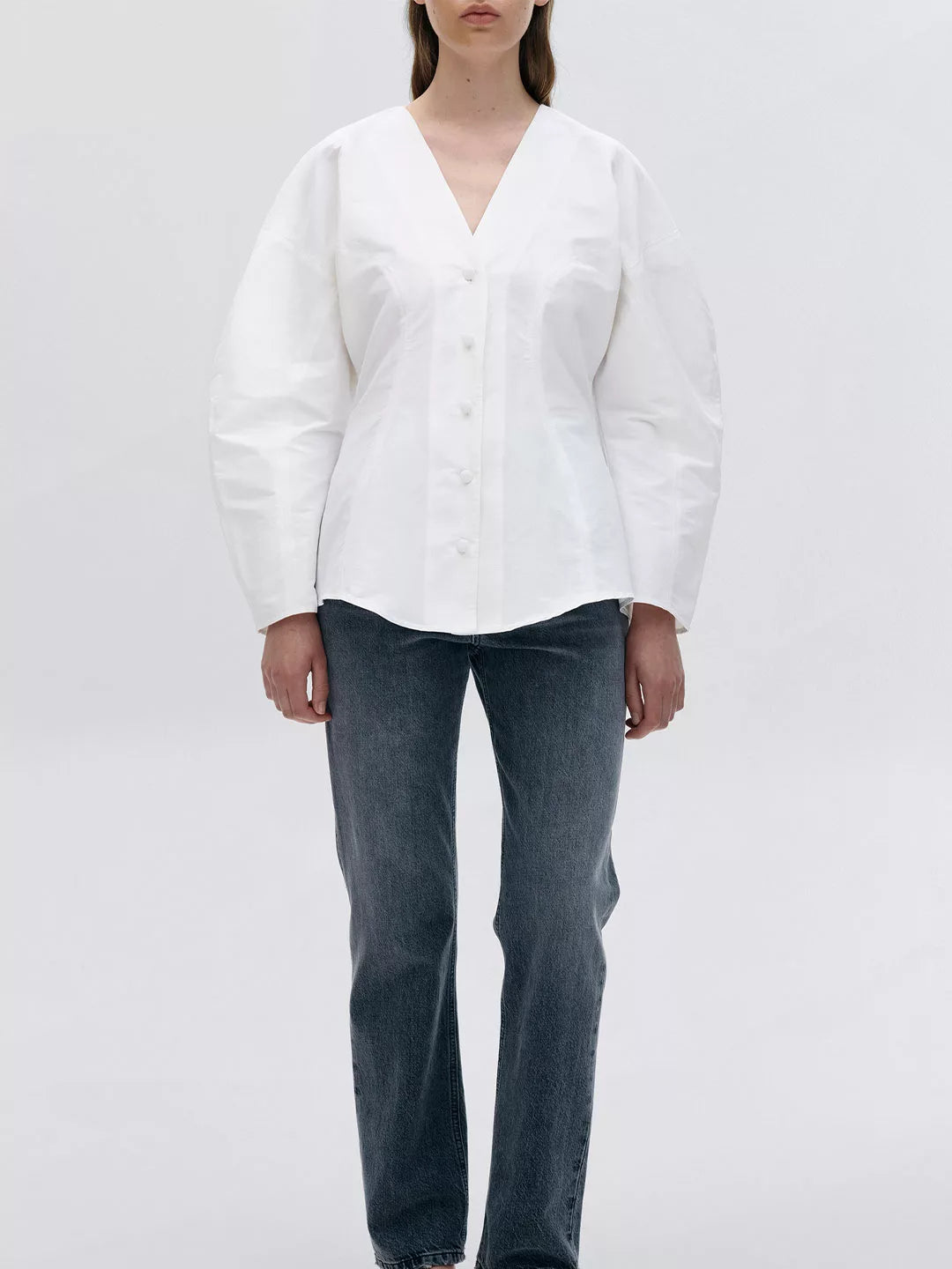 Poplin Fitted Blouse