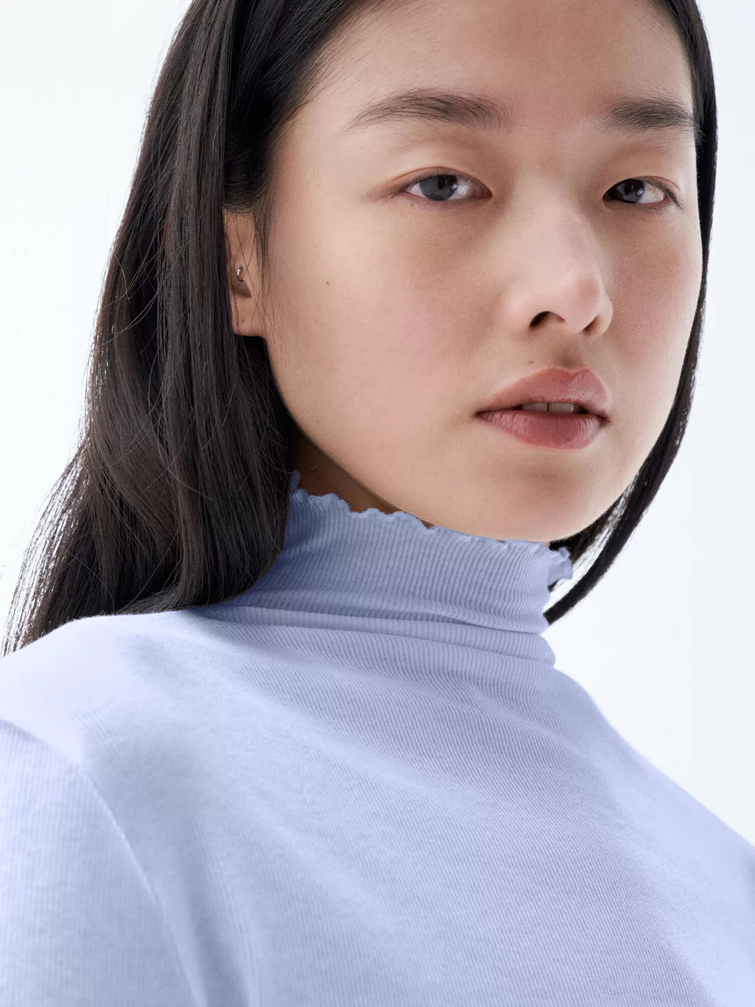 Rib Mock Neck Top