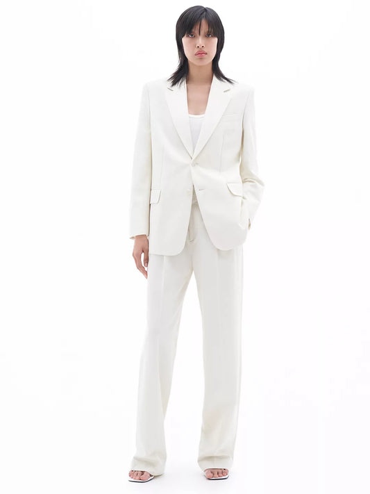 Tailored Pinstripe Blazer