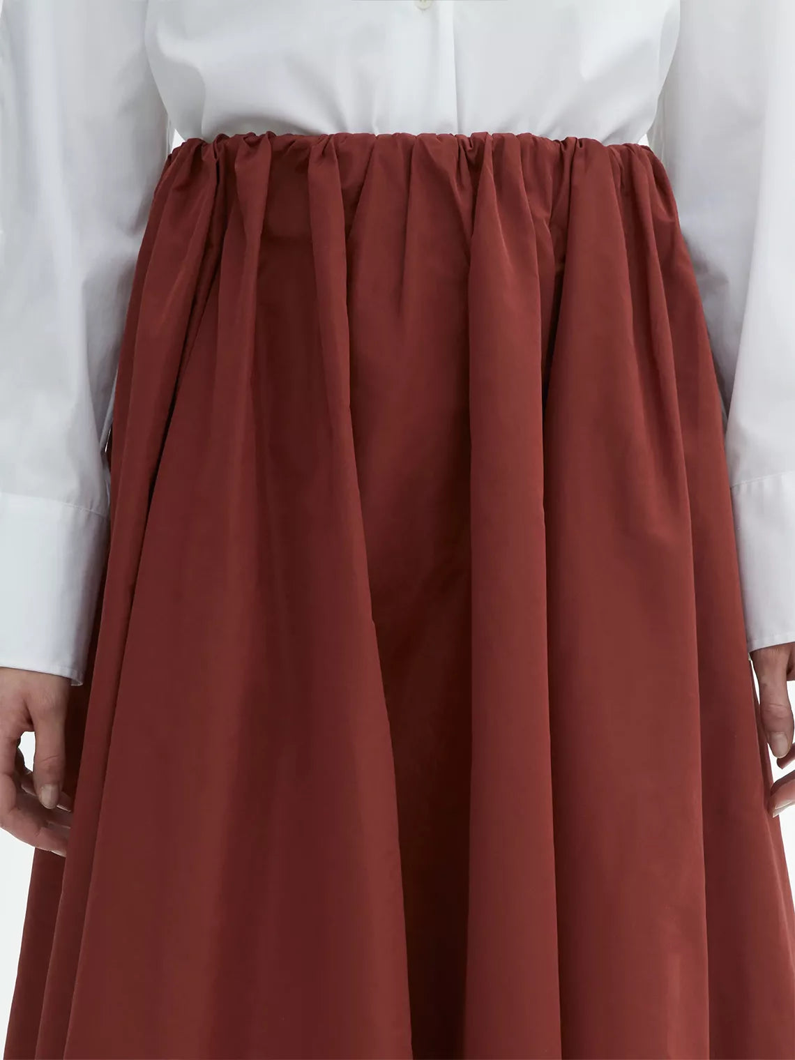 A-lined Silk Skirt