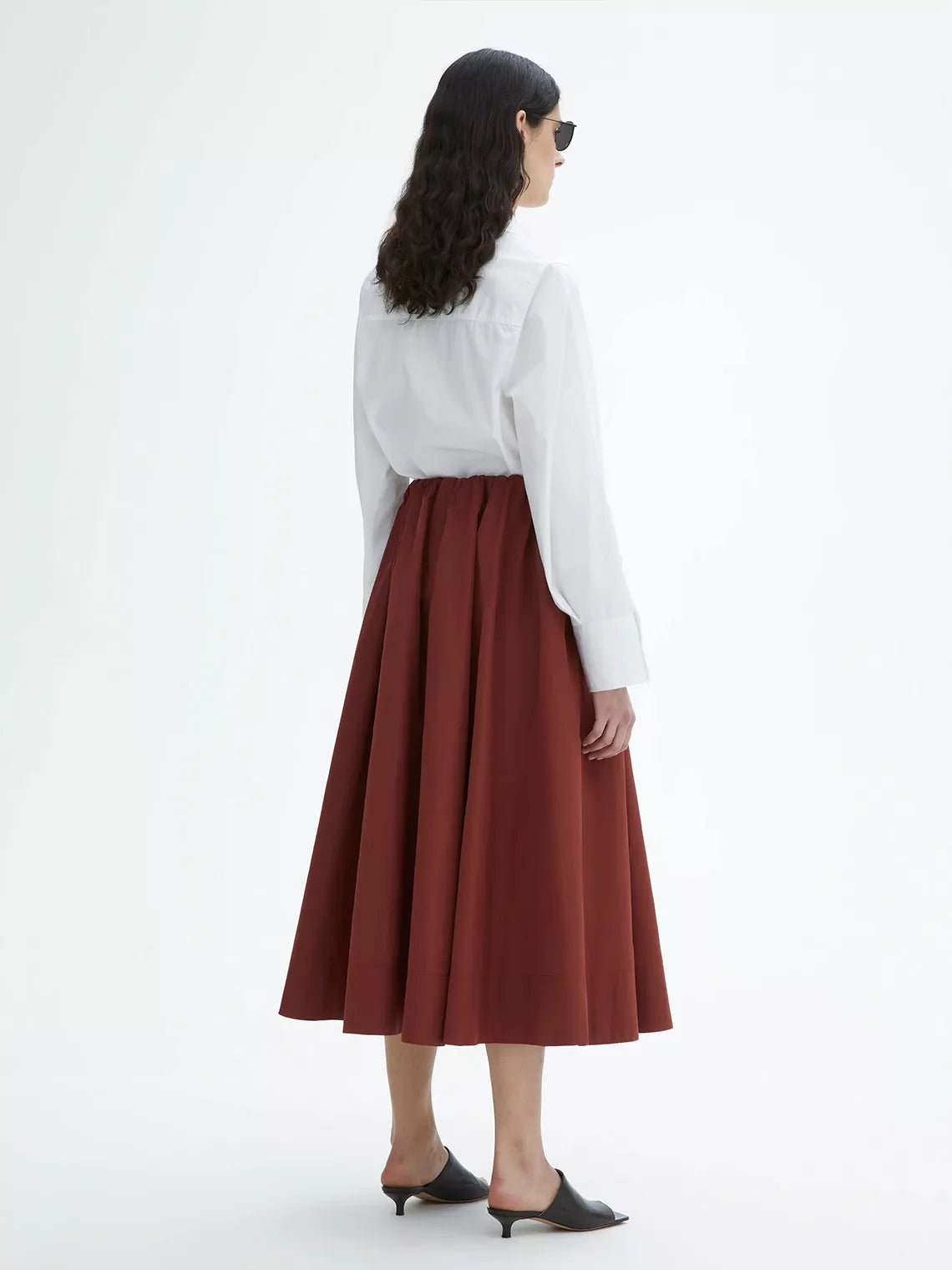 A-lined Silk Skirt