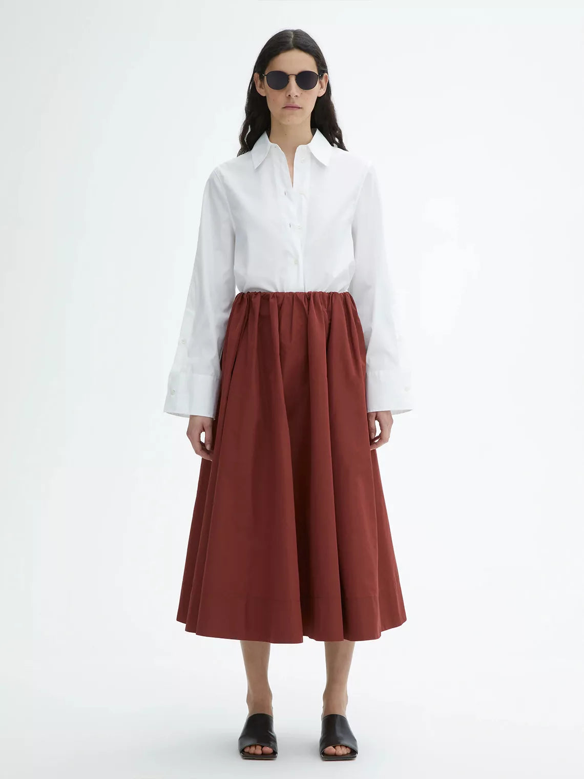 A-lined Silk Skirt