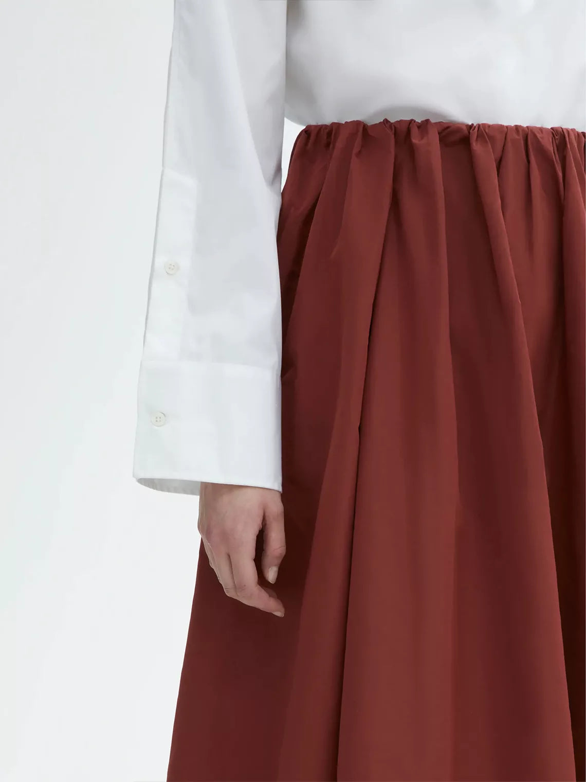 A-lined Silk Skirt