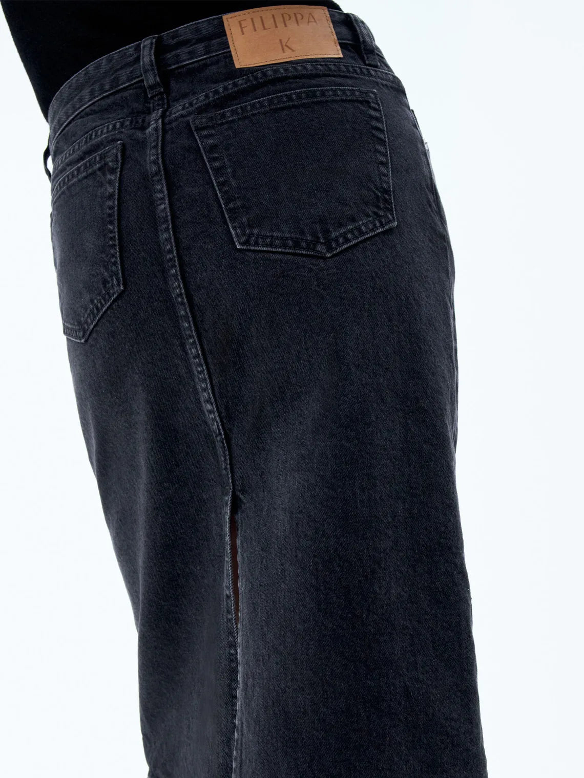 Denim Midi Skirt