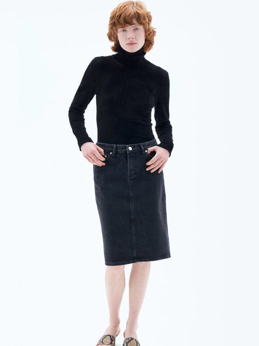 Denim Midi Skirt