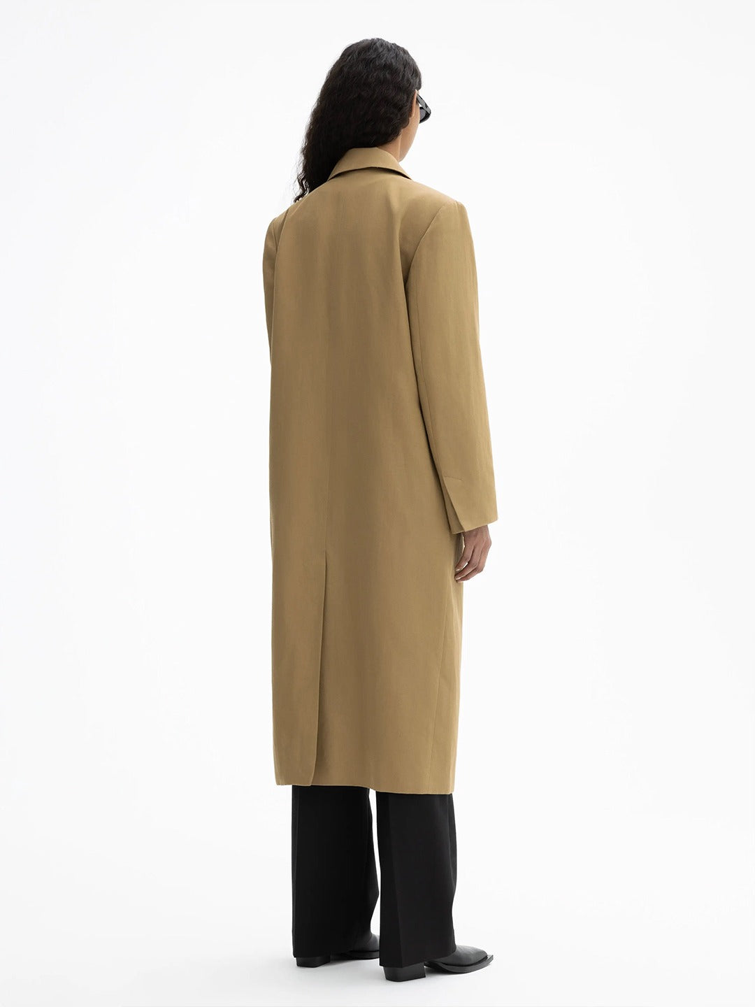 Double Breasted Linen Coat