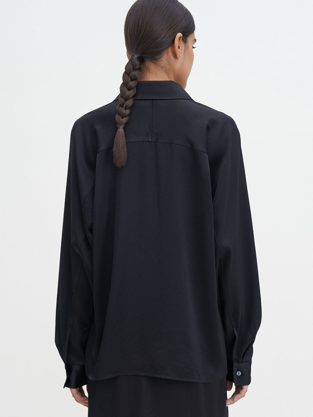 Shiny Pocket Blouse