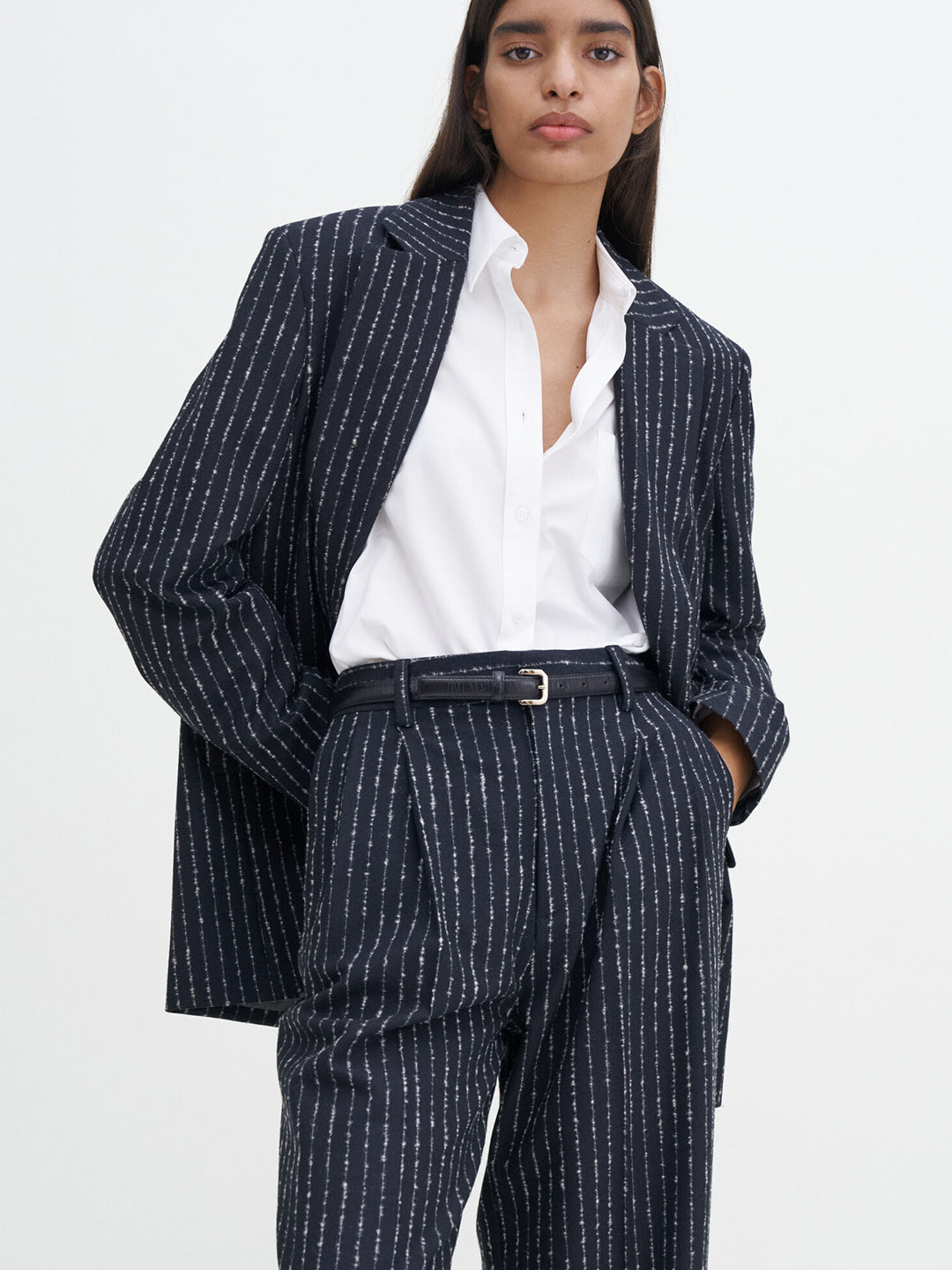 Darcey Pinstripe Trousers