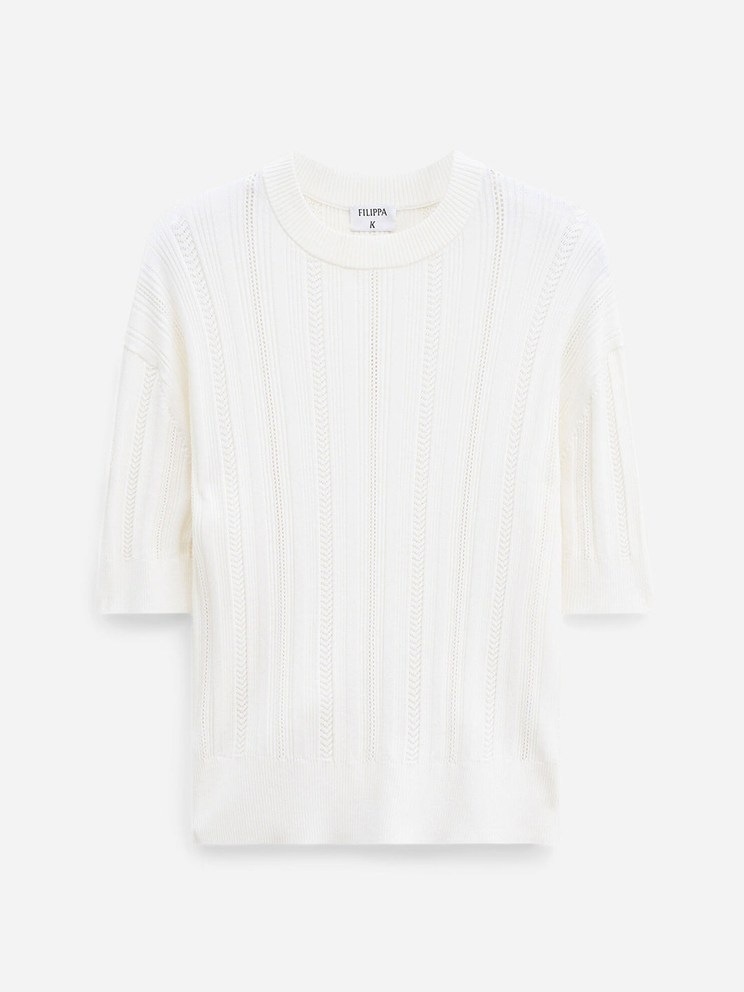 Braid Knit T-Shirt
