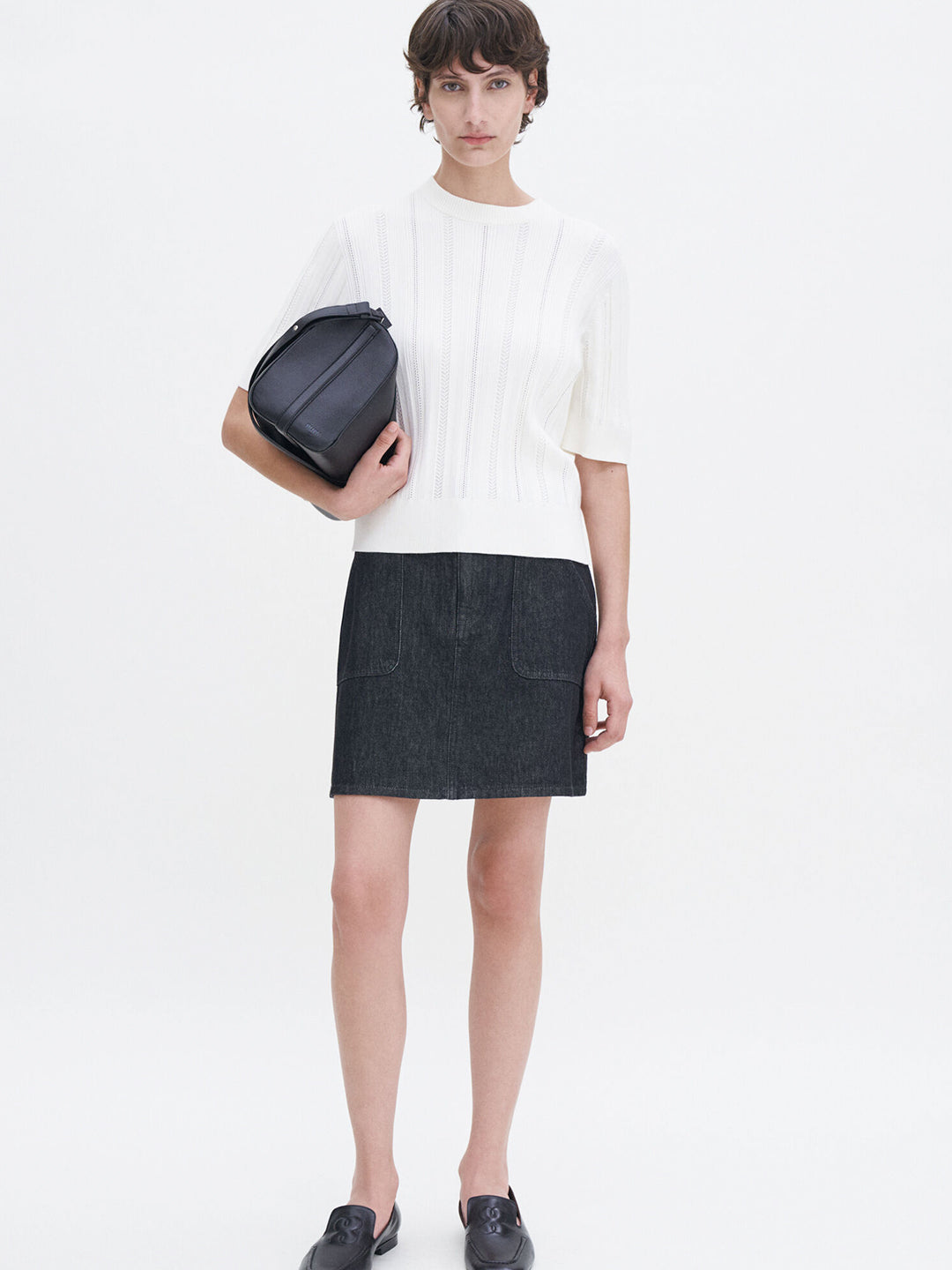 Braid Knit T-Shirt
