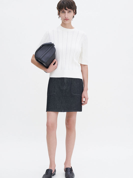Braid Knit T-Shirt