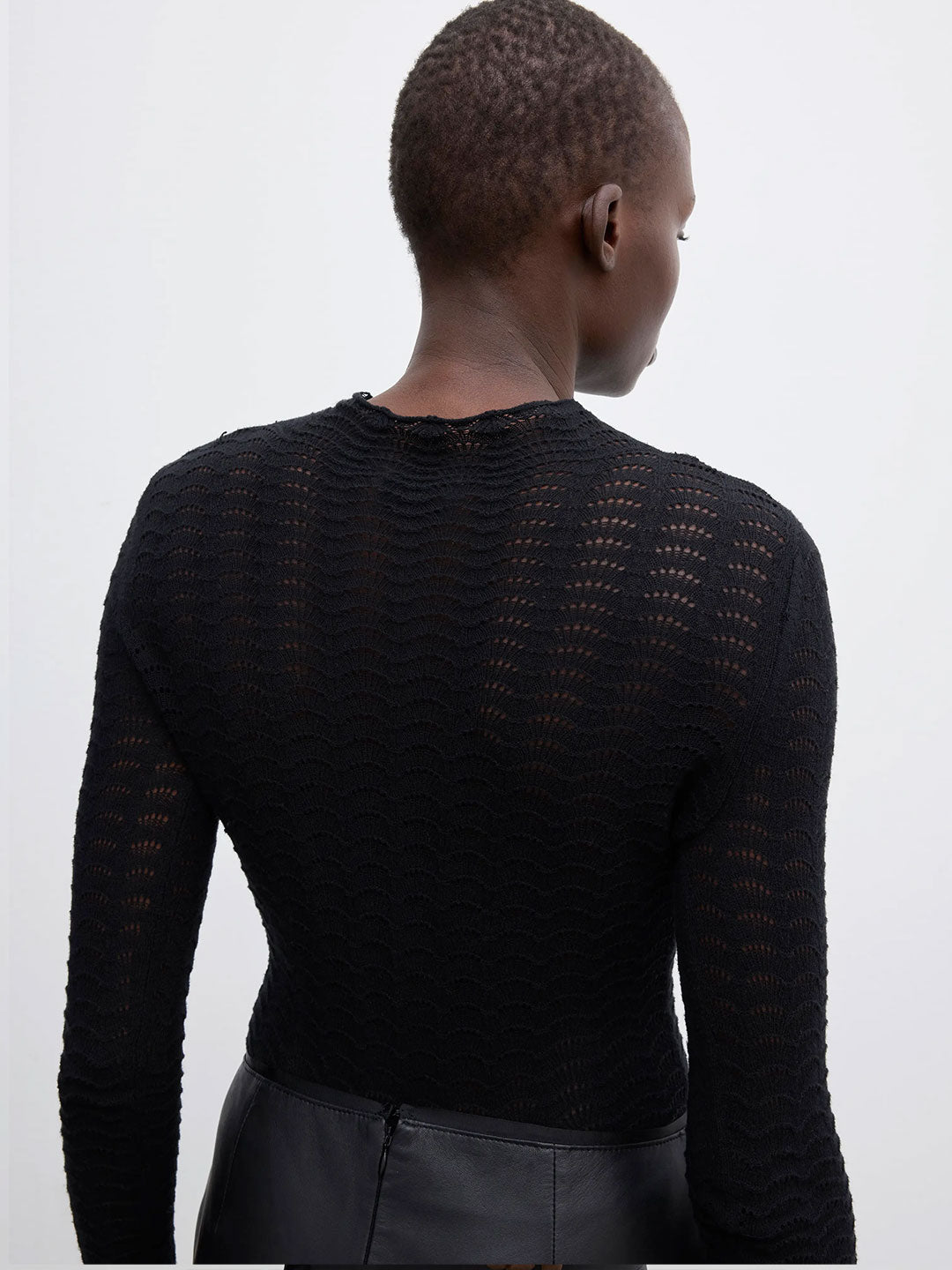 Lace knit top