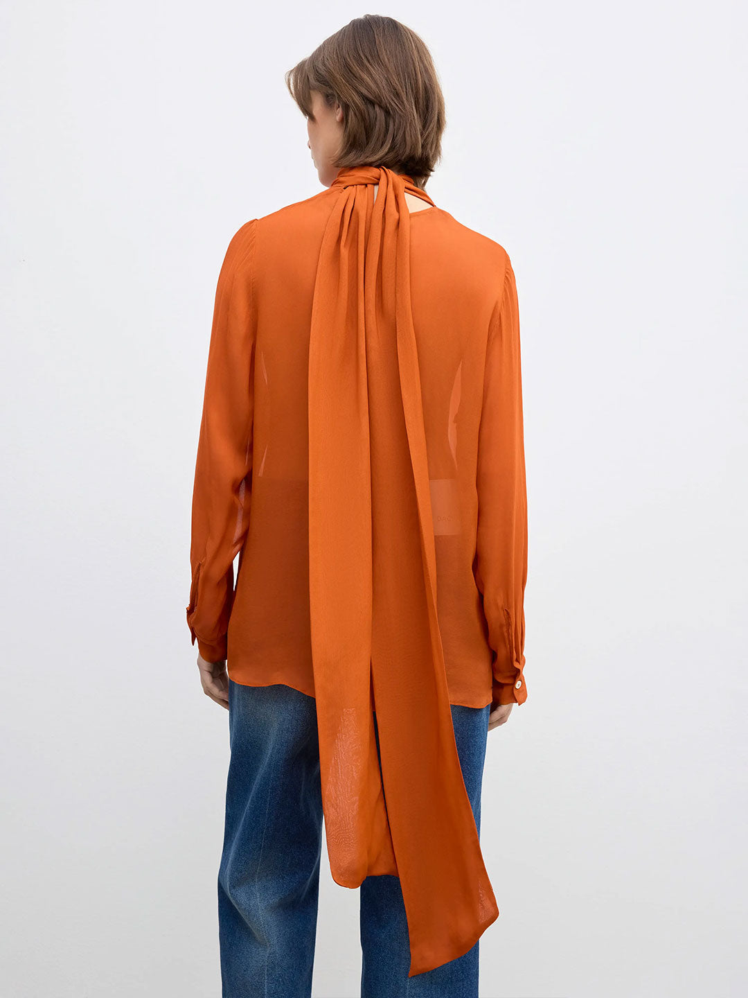Scarf blouse