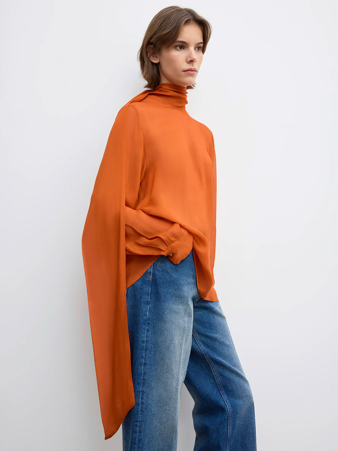 Scarf blouse