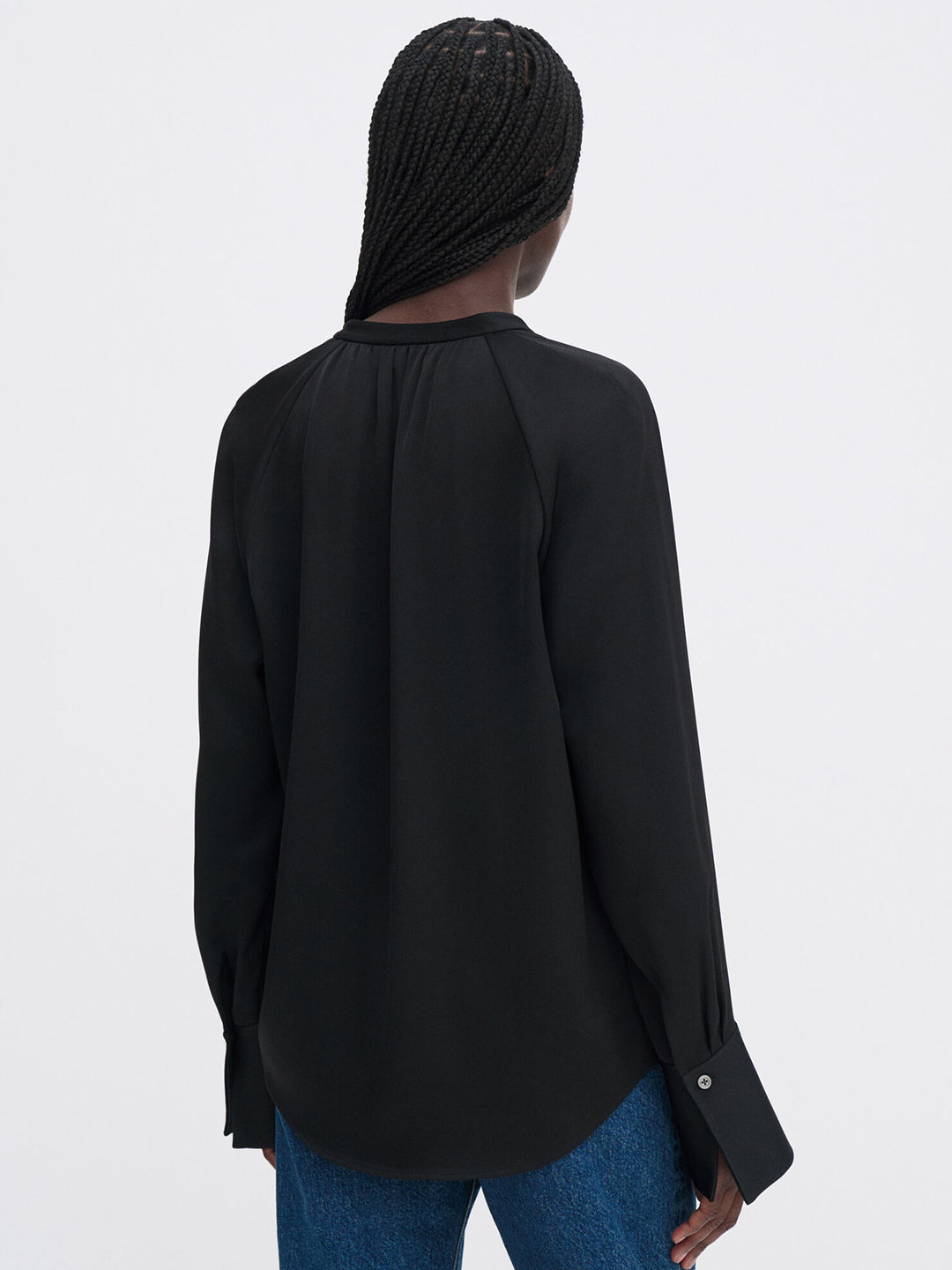 Gathered Raglan Blouse