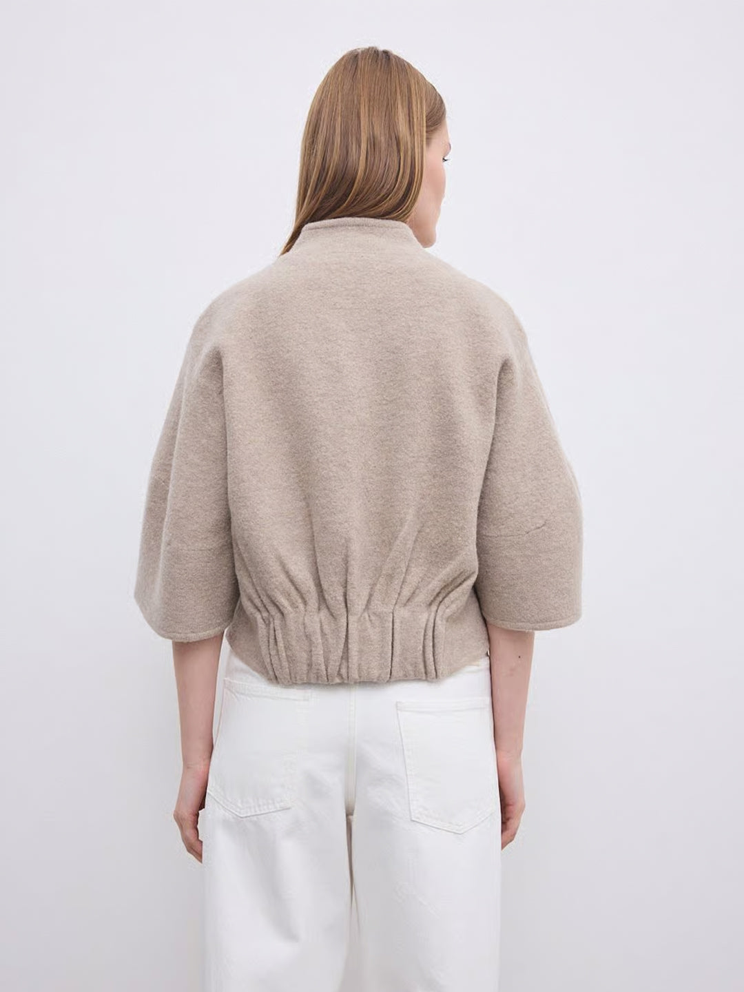 Short Wool Cardigan